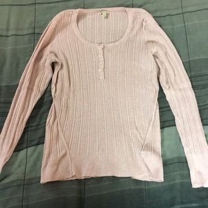 Pink long sleeve sweater